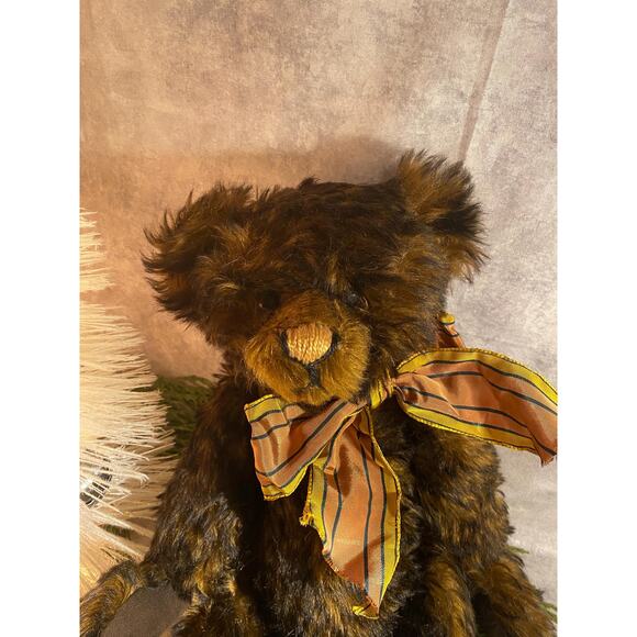 Artist Handmade Mohair Teddy Bear Ruthie O'Neill Teddy Loves Company 14" 1990s - Picture 7 of 10